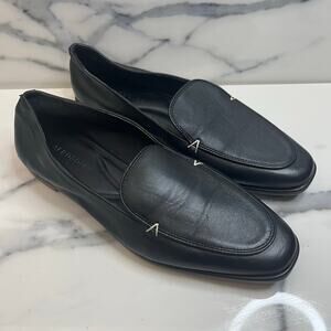 Aerosoles Women's Classic Black Leather Square Toe Comfort Neo Loafers Sz 8